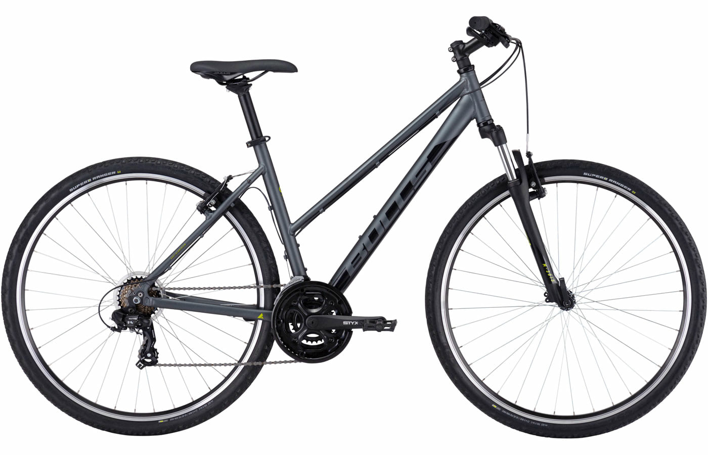 BULLS Pulsar Cross - 28 Zoll 21K Trapez - grey matt