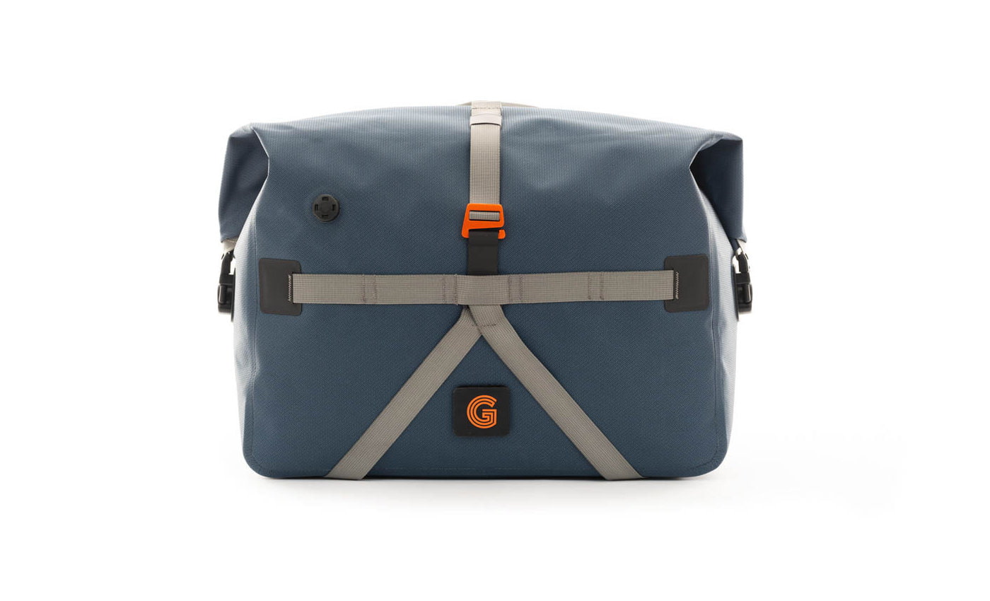 Brompton Borough Wasserdichte Roll-Top Tasche groß - navy grey