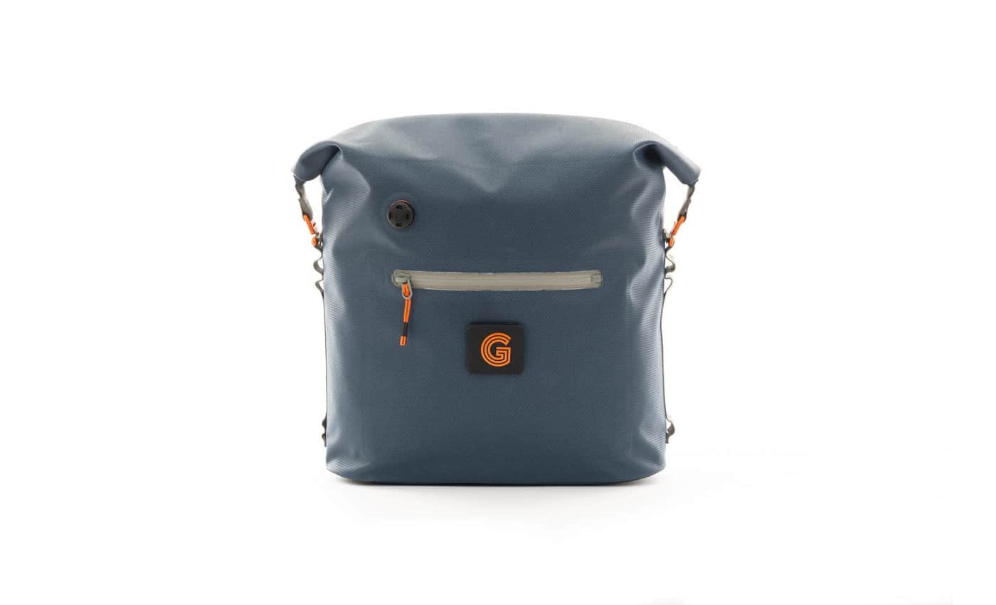 Brompton Borough Wasserdichte Roll-Top Tasche klein - navy grey