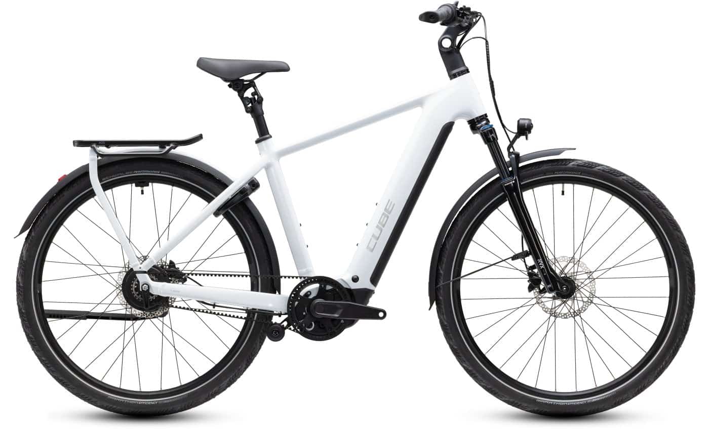Cube Kathmandu Hybrid Deluxe Pro 800 - 28 Zoll 800Wh Enviolo Diamant - metallicwhite´n´chrome