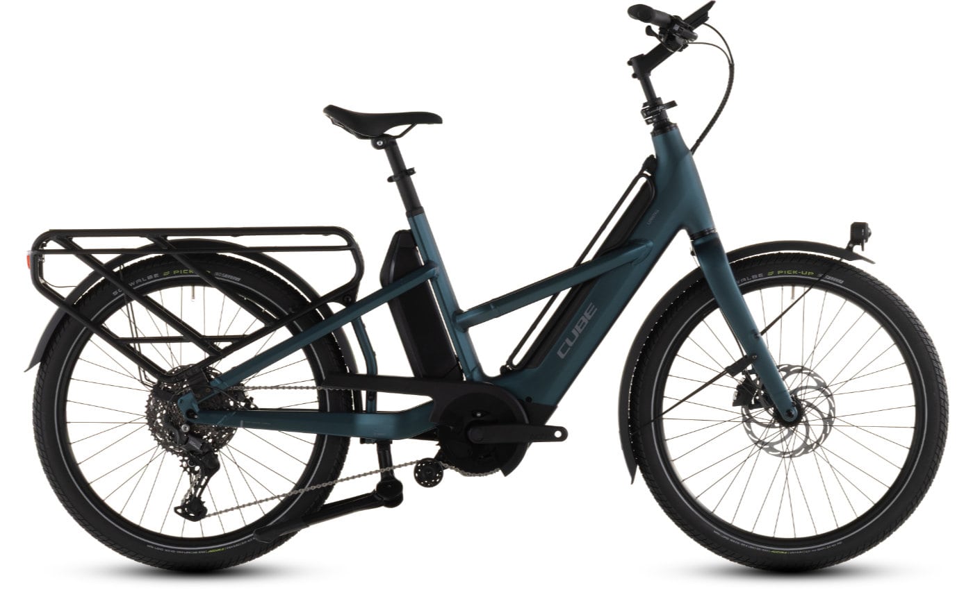 Cube Longtail Hybrid 800 - 26 Zoll 800Wh 11K Lastenrad - royalgreen´n´black