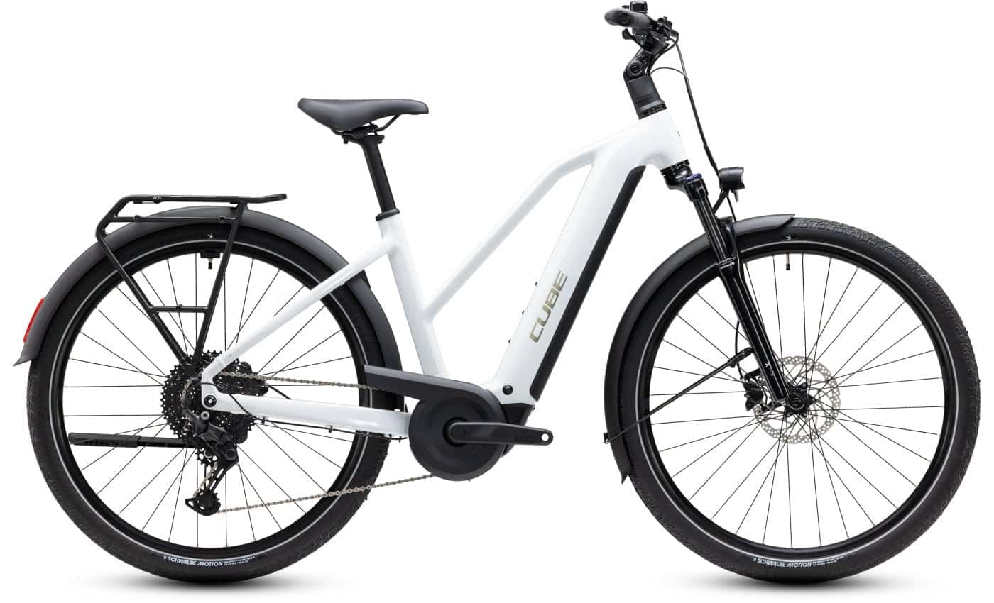 Cube Touring Hybrid ONE 600 - 28 Zoll 600Wh 11K Trapez - metallicwhite´n´chrome
