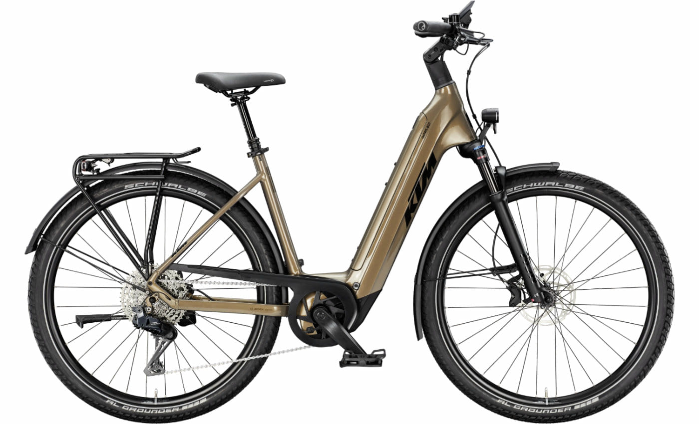 KTM MACINA GRAN 810 Di2 - 28 Zoll 800Wh 11K Wave - OLIVE PEARL (BLACK)