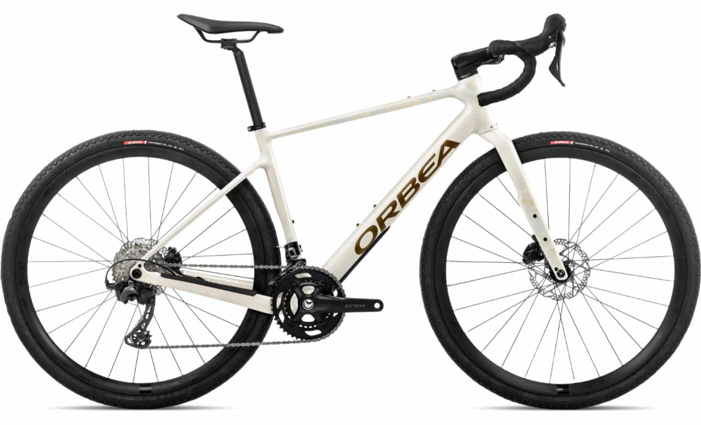 Orbea Terra H30 - 28 Zoll 22K Diamant - Ivory White - Met. Olive Green (Gloss)