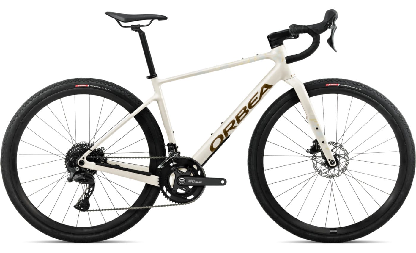 Orbea Terra H50 - 28 Zoll 20K Diamant - Ivory White - Met. Olive Green (Gloss)
