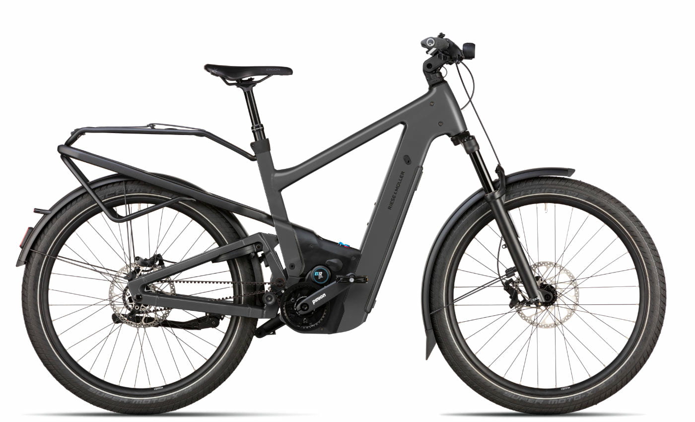 Riese und Müller Delite5 GT pinion - 27.5 Zoll 800Wh 12G Fully - Stone Grey