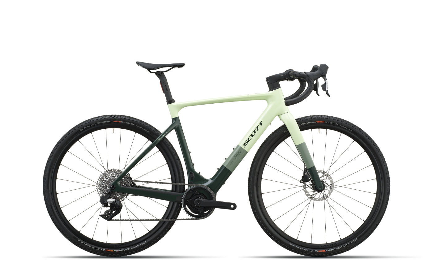 Scott Solace Gravel 30 - 28 Zoll 360Wh 12K Diamant - cream green/grove green