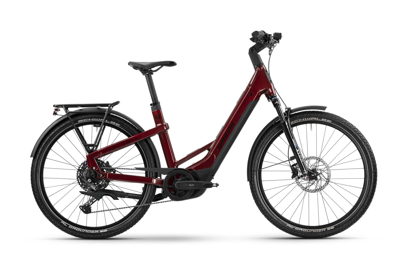 Winora Yakun X10 - 27.5 Zoll 800Wh 10K Wave - warm red - gloss