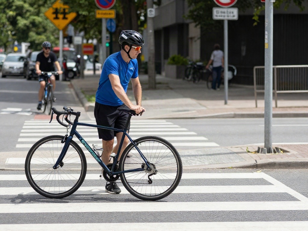 Darf man mit dem Fahrrad über den Zebrastreifen fahren?